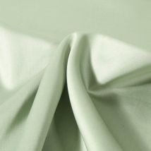Tissu Satin De Coton Uni Vert Amande - Craftine