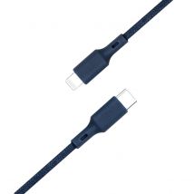 Just Green Câble Usb-c / Lightning 2m 2.4a Charge Et Synchronisation 12w Bleu - Just Green