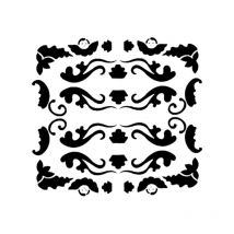 Pochoir - Motif Angelots - Repositionnable - 35 X 31 Cm - Peinture - Décoration - Colour Shaper