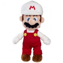 Peluche Mario De Feu 31 Cm - Doudou Super Mario - Peluche Licence Officielle Nintendo - Nicotoy