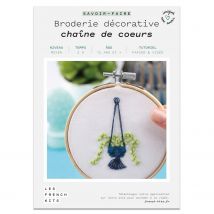 Coffret Diy - Broderie Décorative - Plante Suspendue - Infocrea