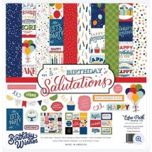 Pochette De 12 Feuilles Recto Verso 30,5cm X 30,5cm Birthday Echo Park Scrapbooking