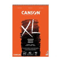 Bloc Croquis À Spirale - A2 (42x59,4cm) - 90g/m2 - 60 Pages - Xl Croquis Canson