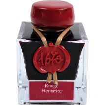 Encre Pour Calligraphie - Rouge Hématite - Les Encres 1670 - Herbin - Flacon 50ml - Jacques Herbin