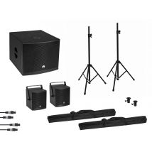 Omnitronic Ensemble Molly 2.1 Active System Sub + 2x Top + S, Noir - Omnitronic Professional Innovation