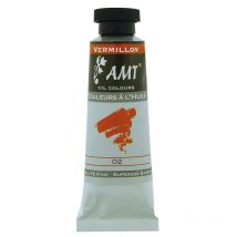 Peinture À L'Huile Fine En Tube Vermillon 45ml - Amt