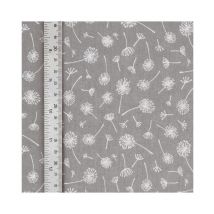 Tissu Coton Ombelles De 140 Cm De Largeur Ombellegris Vendu Par 50 Cm - Distrifil