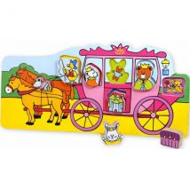 Puzzle En Bois Enfant A Encastrer Carrosse 7 Pieces - Vilac - 2487 - Vilac