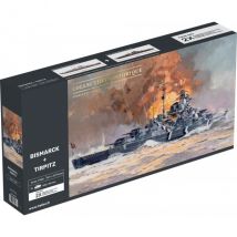 Coffret 2 Maquettes : Bateau Bismarck Et Tirpitz - Bateau Militaire - Echelle 1/400 - Heller - 85078 - Heller