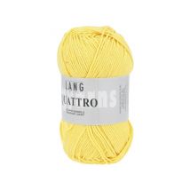 Fil À Tricoter 100% Coton Quattro - Lang Yarns 49 Jaune
