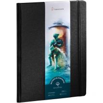 Carnet Aquarelle - Watercolour Book - 100% Coton - 250g/m² - 30 Feuilles Grain Fin - Portrait - A4 - Hahnemühle