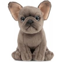 Peluche Chiot Bouledogue 18 Cm - Chien - Classic Animaux De La Ferme - Living Nature - Living nature