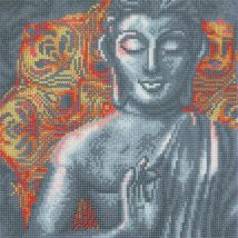 Kit Tableau Broderie Diamant 30x30cm Bouddha Zen - Crystal Art