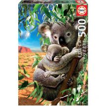 Puzzle - 500 Pièces - Koala Et Son Petit - 34 X 48 Cm - Educa - Educa Borras
