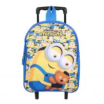 Sac À Dos À Roulettes 32 Cm Maternelle Les Minions Jaune Bagtrotter - Bagtrotter