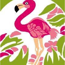 Kit Canevas Soudan Flamand Rose 25x25cm - LUC