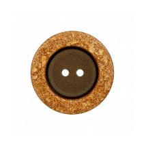Bouton Manteau À Rebord Doré 2 Trous 23 À 28mm - Prym 28 Noir