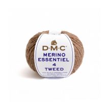 Pelote De Laine Merino Essentiel 4 Tweed - Dmc 910 Marron - Dmc