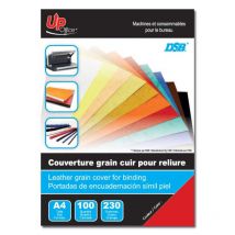 Couverture Pour Reliure - Rouge - A4 - Grain Cuir - Upoffice - Print 3E