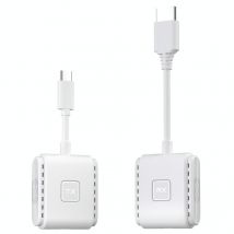 Câble Hdtv Sans Fil 1080p 60hz Pour Transmetteur Récepteur Écran Lcd Blanc Yonis