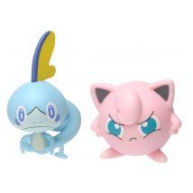 Coffret 2 Pokémon Battle Figure Larmeleon + Rondoudou - Pokémon - Figurine Action - 97627 - Pokemon