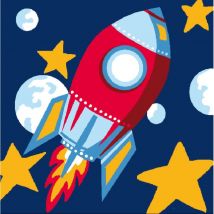 Kit Canevas Soudan Direction Lune 25x25 Cm - LUC