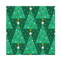 Tissu Coton Dashwood Sapins De Noël Noel 2211 Vendu Au Mètre
