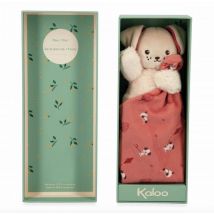 Doudou Carre Douceur Chien Brique – 18 Cm - Kaloo - Rose