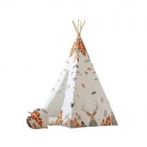 Tente Tipi Avec Tapis forest Friends - Moi Mili