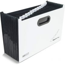 Trieur - Valise - 13 Compartiments - A4+ - Noir/blanc - Documents A4 - Rapesco - Esselte