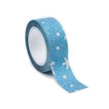 Masking Tape Pailleté 1,5 Cm Flocon Bleu - Ammi