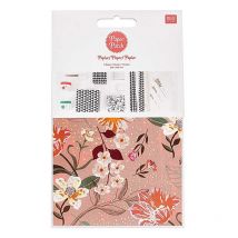 Papier Patch Rose Motif Floral 30 X 42 Cm - Rico Design