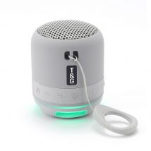 Mini Enceinte Bluetooth Tws Led Son Stéréo Portable Puissante Autonomie Longue Gris Yonis - Yonis