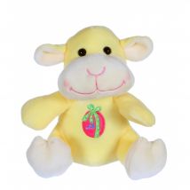 Peluche - Les Copains De Pâques Musicaux 15 Cm - Agneau Jaune - Gipsy Toys