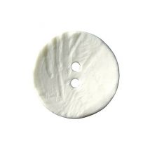 Bouton Rond Imitation Bois 2 Trous 40mm X 1 - Union Knopf Blanc - Prym Union Knopf