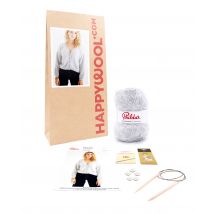 Kit Tricot Gilet Mélange Laine Gladys Givre 50/52 - Phildar