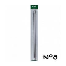 Aiguilles À Tricoter En Aluminium 36 Cm N° 5 À 9 - Gründl 8 Gris