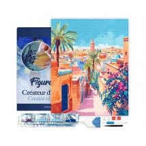 Diamond Painting Broderie Diamant Figured’art 40x50cm Toile Tendue Sur Châssis En Bois - Diamants Carrés - Marrakech - Figured'Art