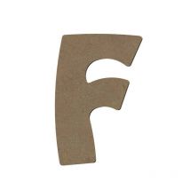 Lettre Majuscule F En Bois Mdf À Décorer - 15 Cm - Gomille