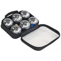 Sacoche De 6 Boules De Petanque Chromees Loisirs - Jeu D'Adresse - Plein Air - Kim'Play