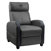 Fauteuil Gaming - Cougar Gaming - Rangerelite - Gris - Dossier 180° - Accoudoirs 4d - Pvc, Velours Et Tissu Imitation Cuir