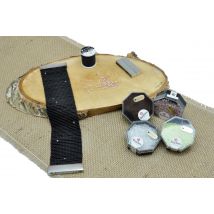 Kit Bracelet Manchette Grosse Perle Miyuki 10/0 Tissé Noir