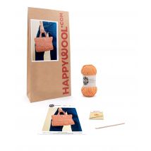 Kit Crochet Sac Camille Peach Tu - Pingouin
