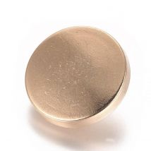 5 Boutons De Tige Metal Doré Plat Diamètre 15 Mm 1 Trou - Creation Couture Diy - La boutique de Karine