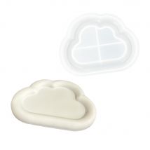 Moule En Silicone 13,8cm X 17,8cm X 1,8cm - Plateau En Forme De Nuage - Jesmonite