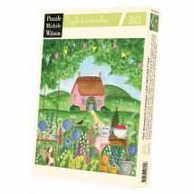 Le Cottage Bouton De Rose Les Infusettes - Puzzle Michèle Wilson