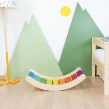 Planche D'Équilibre Rokit - Bois Massif Arc-en-ciel - Benlemi
