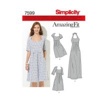 Patron Simplicity 7599 Robe Femme Taille N°(48, 50, 52, 54, 56)