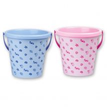 Seau À Sable Rose + Bleu - Androni Giocattoli