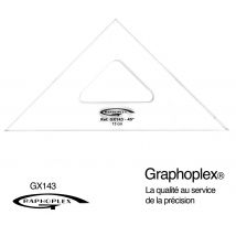 Equerre 45° 3 Bords Droits 13 Cm - Graphoplex
